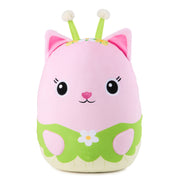 Gabby’s Dollhouse Official Kitty Fairy Squishy Plush Toy, Cat Stuffed Animal, Squishy Toys for Ages 1 & Up, Pink/Green, 12”