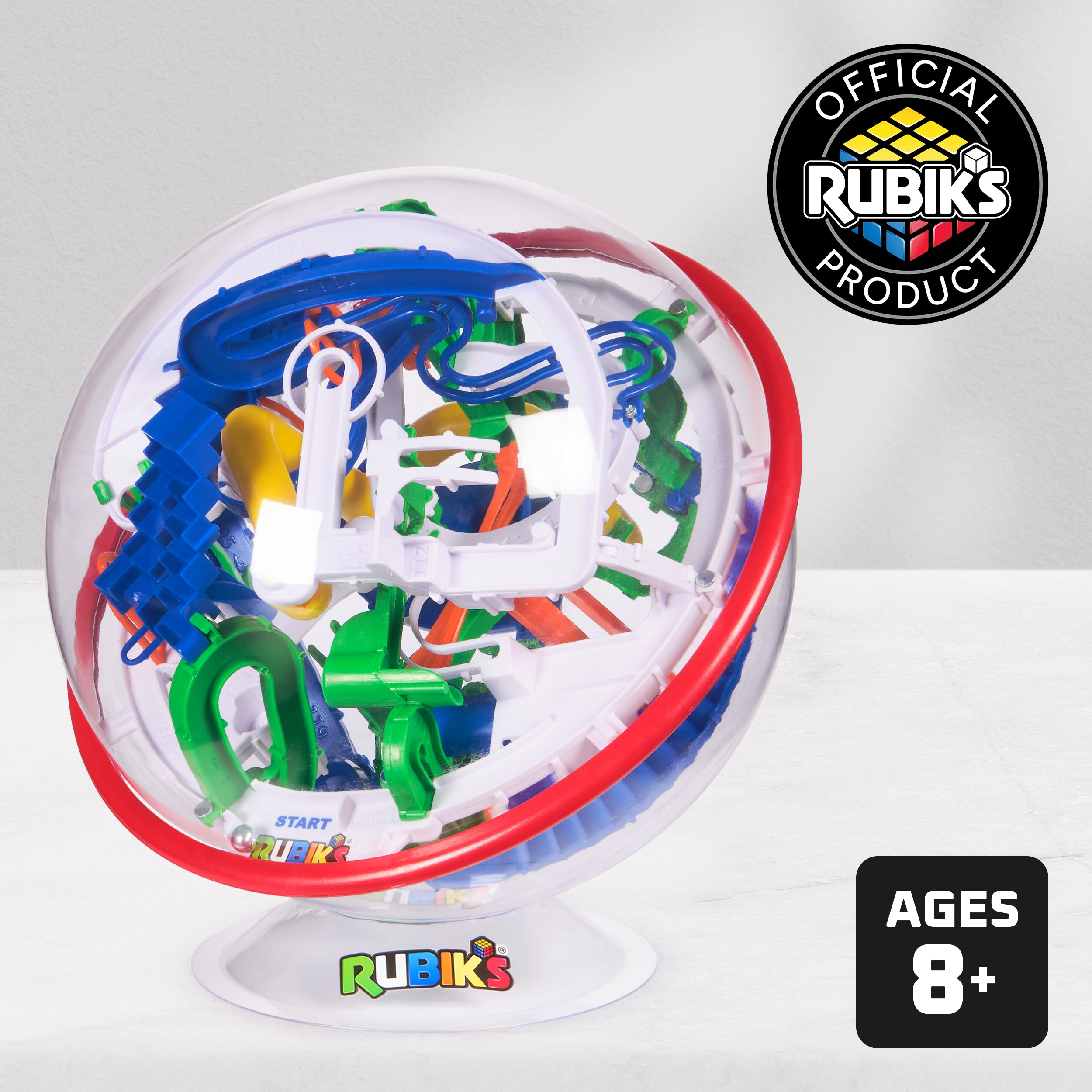 Rubik’s Cube, Rubik’s Tracks 125 3D Gravity Maze & 3D Puzzle Game with 125 Obstacles, Problem-Solving Challenging Brain Teaser Fidget Toy, for Ages 8+
