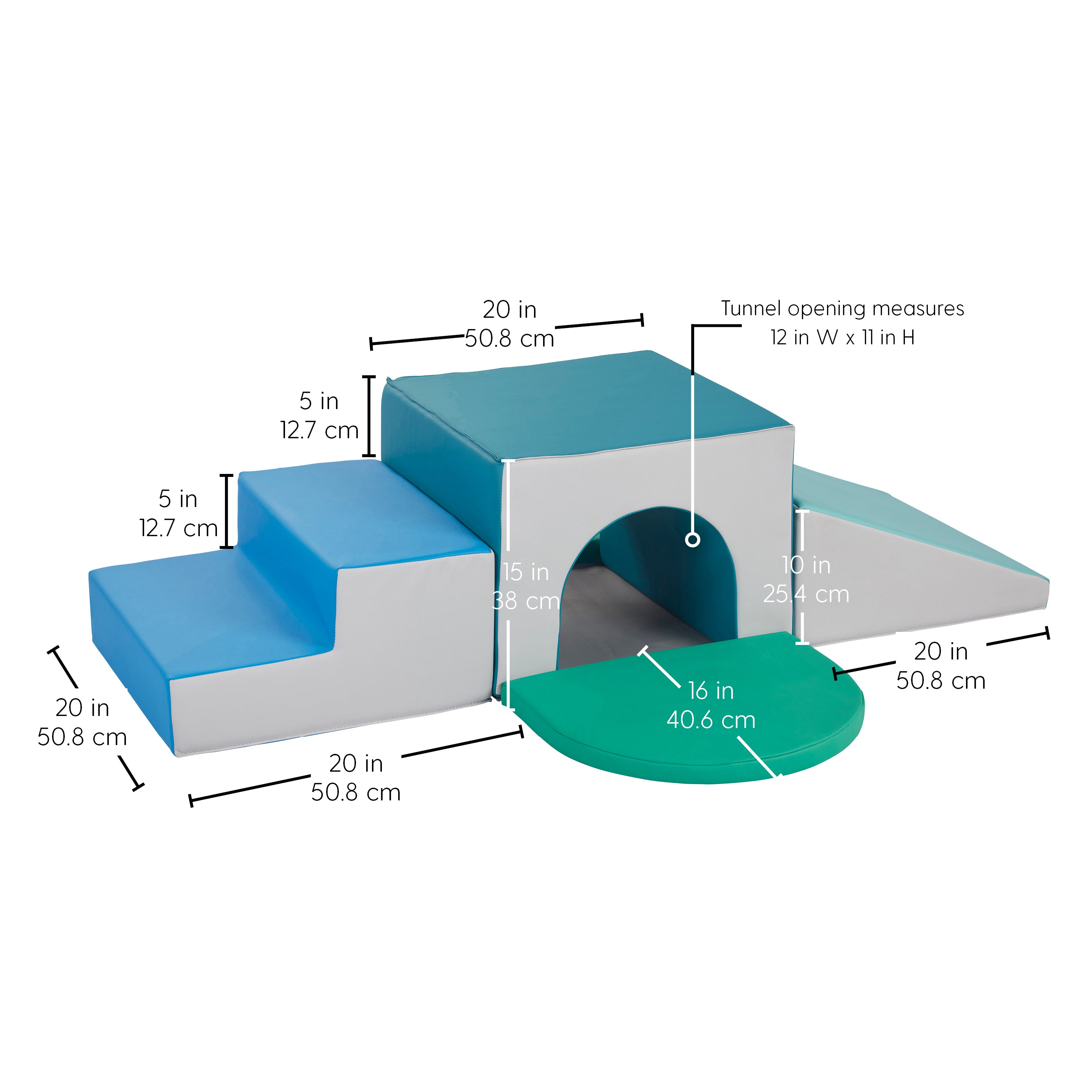 SoftScape Single Tunnel Plus Climber - Contemporary