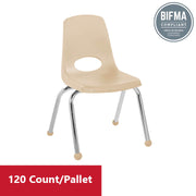 14" Stack Chair with Ball Glides - Sand