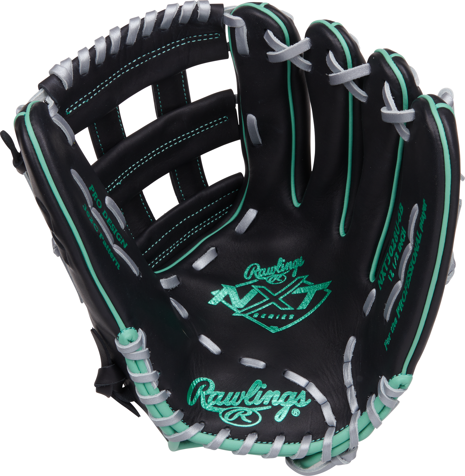 Rawlings Nxt Series 12.5-Inch Baseball Glove - Right Hand Thrower - Black