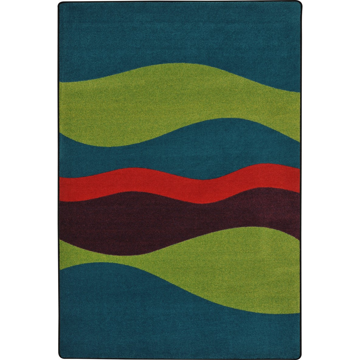 Flow 10'9" x 13'2" area rug in color Tropics