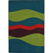 Flow 10'9" x 13'2" area rug in color Tropics