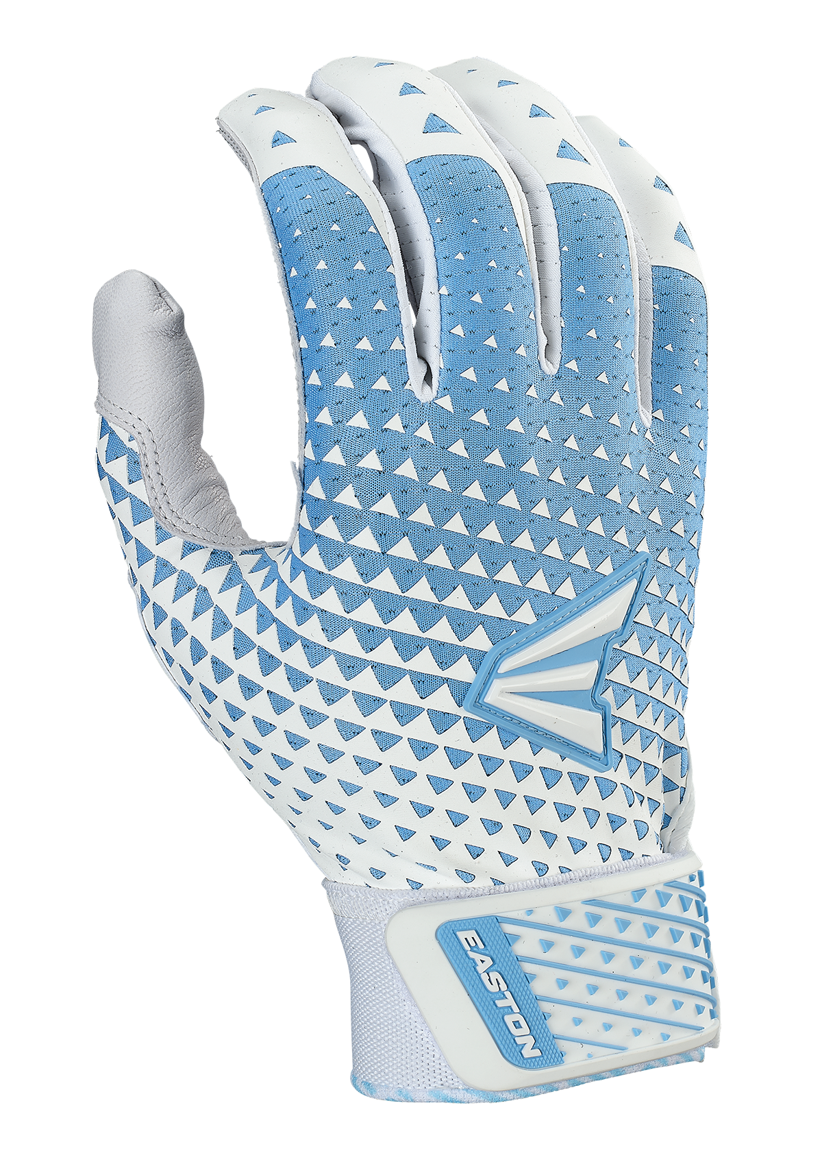 Easton Womens Ghost Nx Fastpitch Batting Gloves - Small - White/Columbia Blue