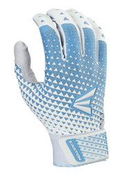 Easton Womens Ghost Nx Fastpitch Batting Gloves - Small - White/Columbia Blue