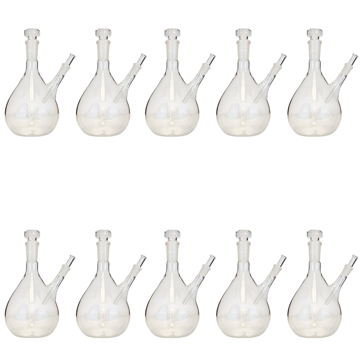 Distillation Flask, 1L, with Thermometer Holder, Case of 10