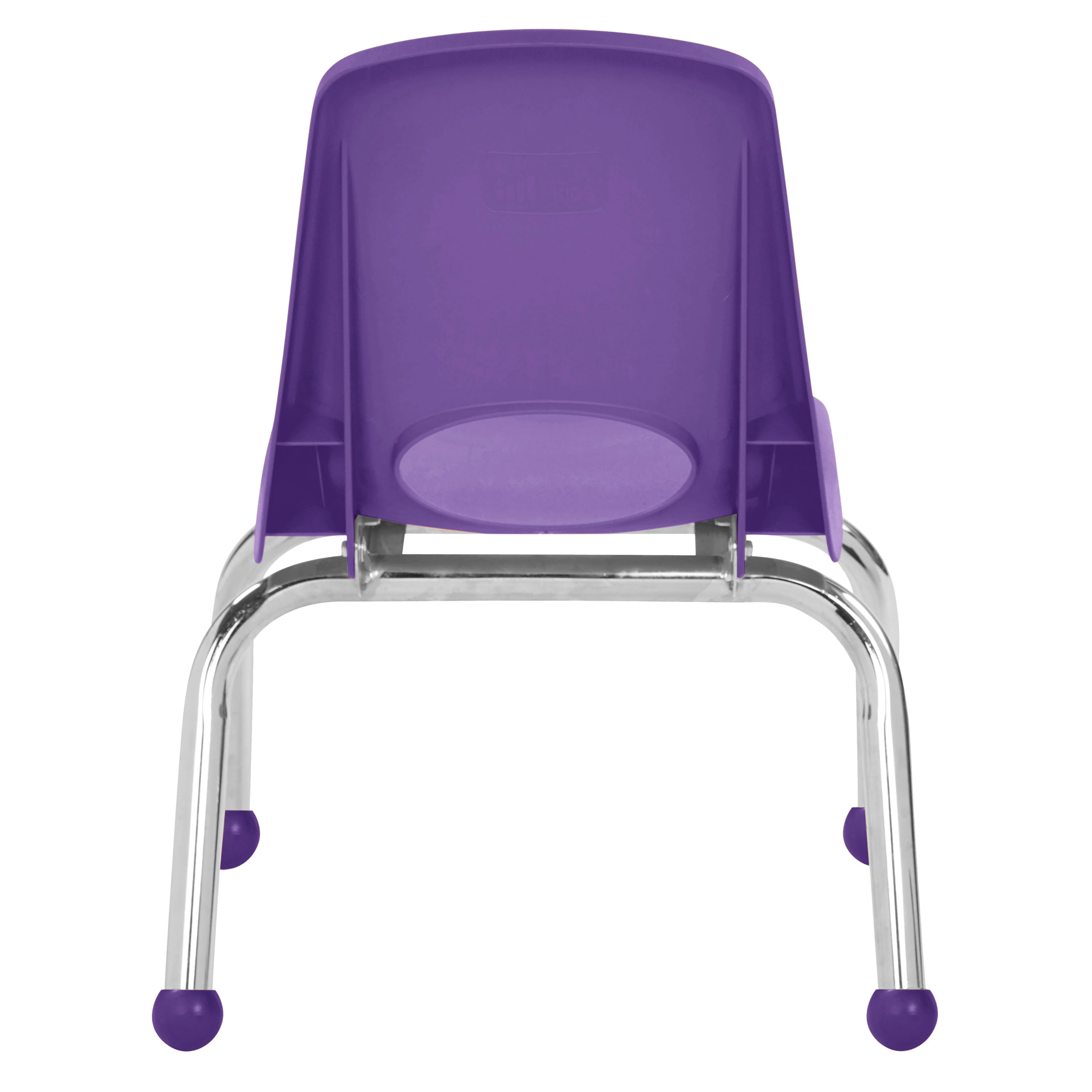 10" Stack Chair with Ball Glides - Purple