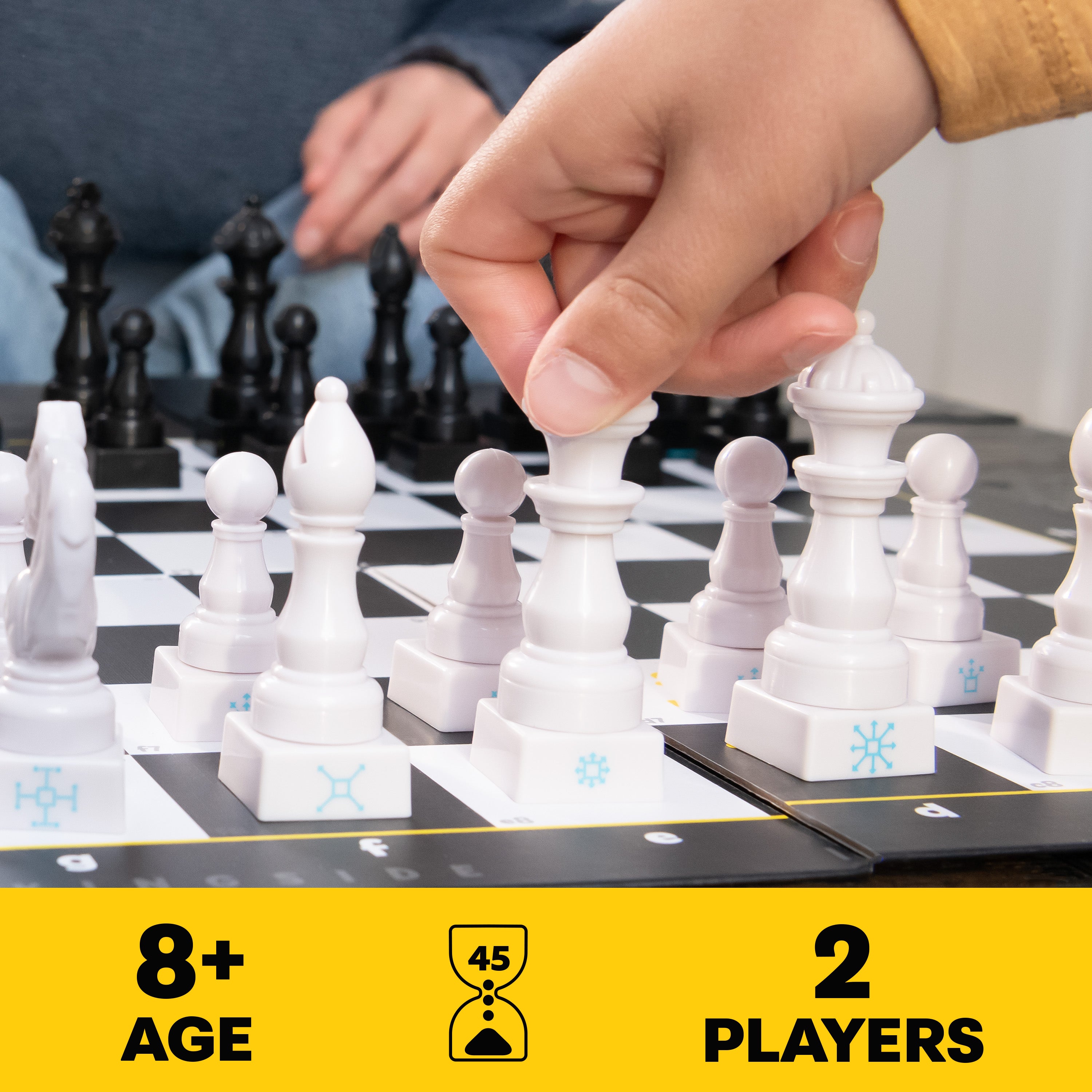 Spin Master Games, Chess Made Simple, Learn to Play Strategy Board Games for Beginners, Chess, 2 Players, for Kids Ages 8 & Up