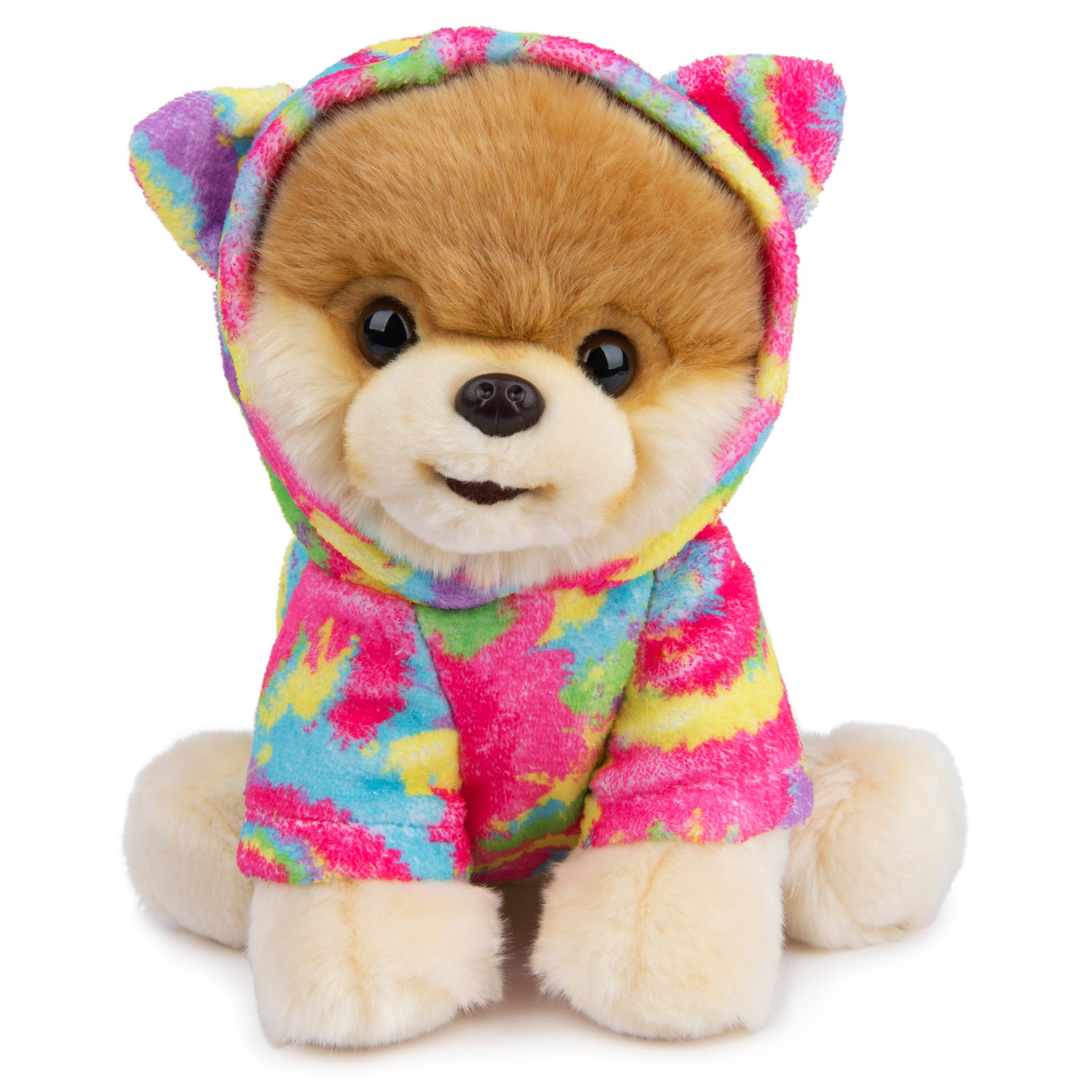 GUND Boo, The World’s Cutest Dog with Rainbow Hoodie Plush Pomeranian Stuffed Animal for Ages 1 and Up, 9”