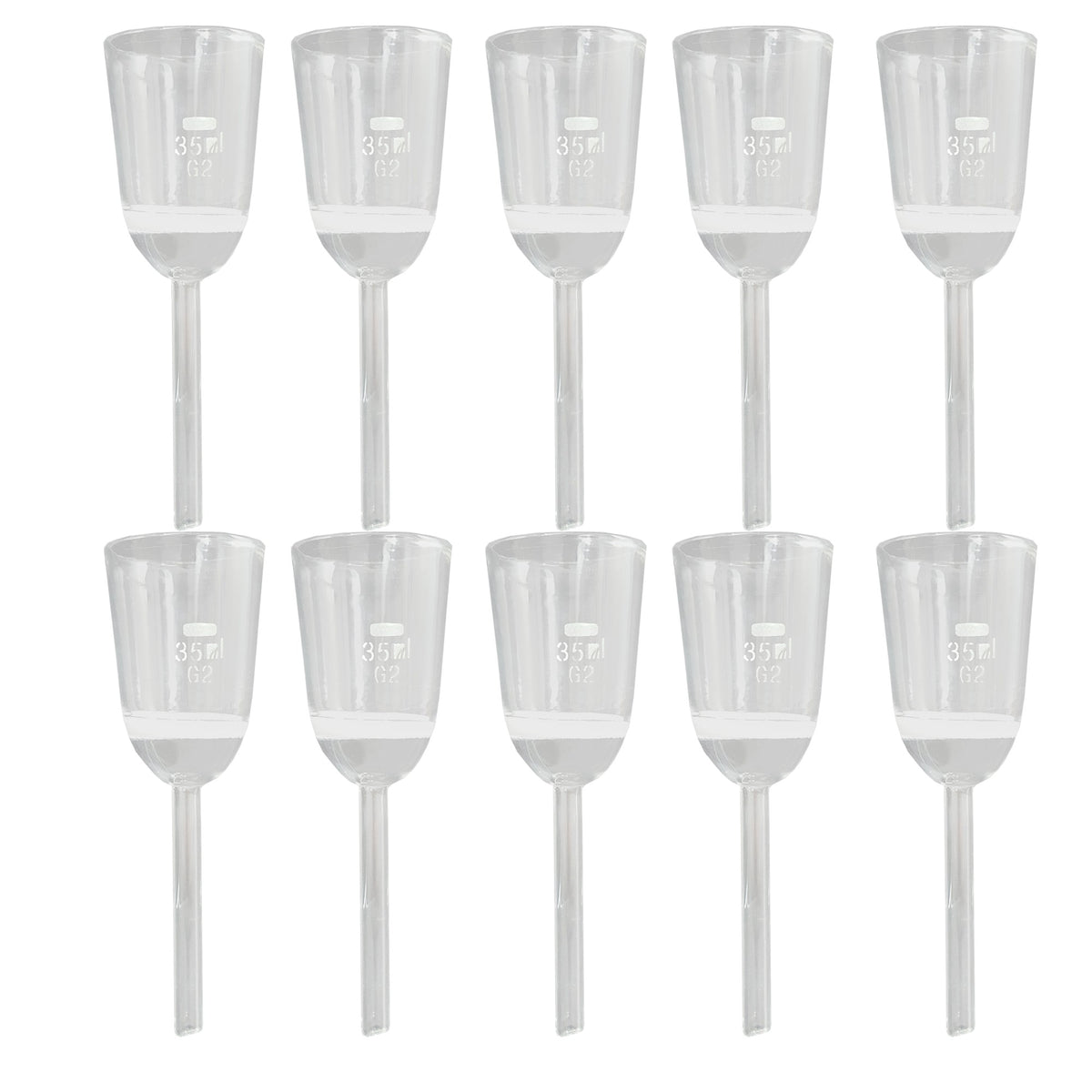 Funnel, Sintered, Borosilicate Glass, 35ml, Porosity 2, Case of 10