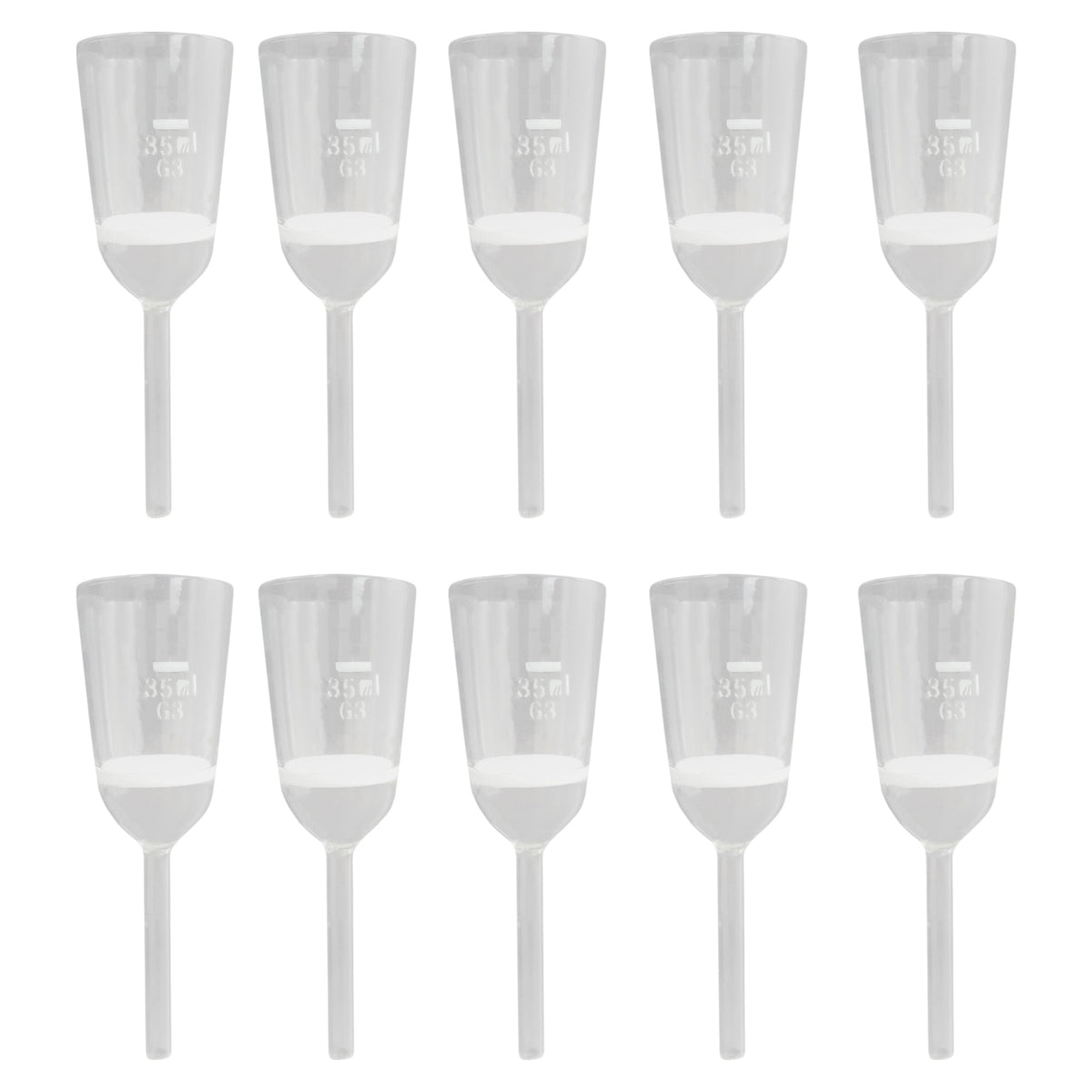 Funnel, Sintered, Borosilicate Glass, 35ml, Porosity 3, Case of 10