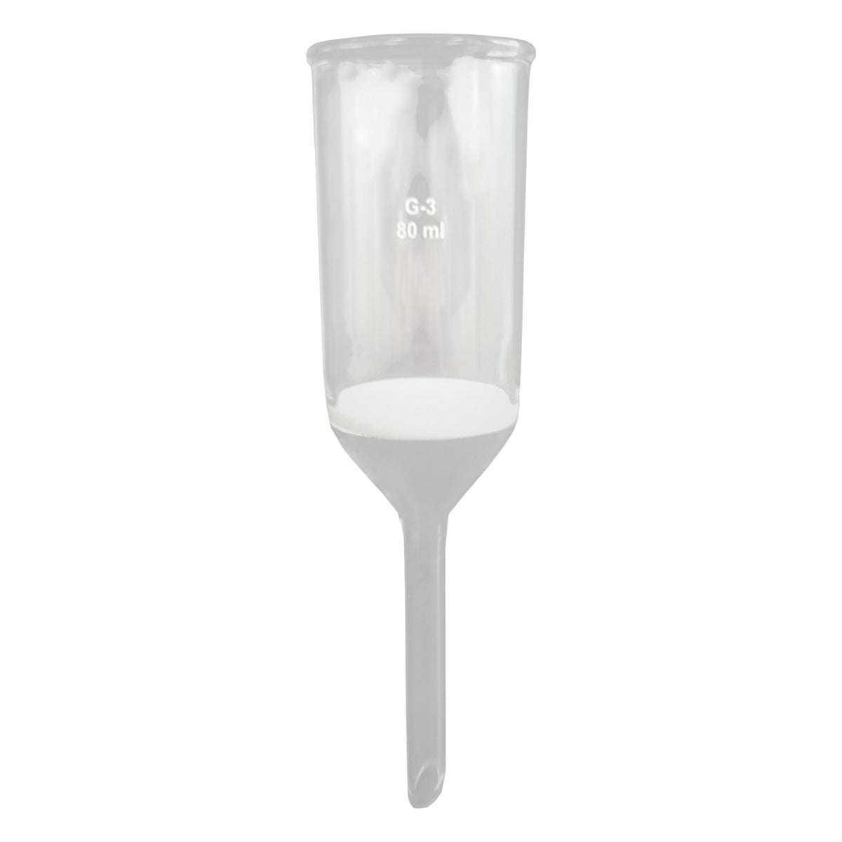 Funnel, Sintered, Borosilicate Glass, 80ml, Porosity 3, Case of 5