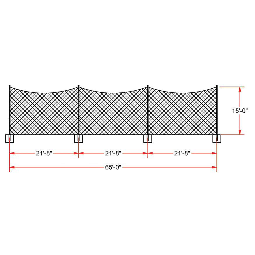 FieldPro  Multi-Sport Net System (65 ft.)