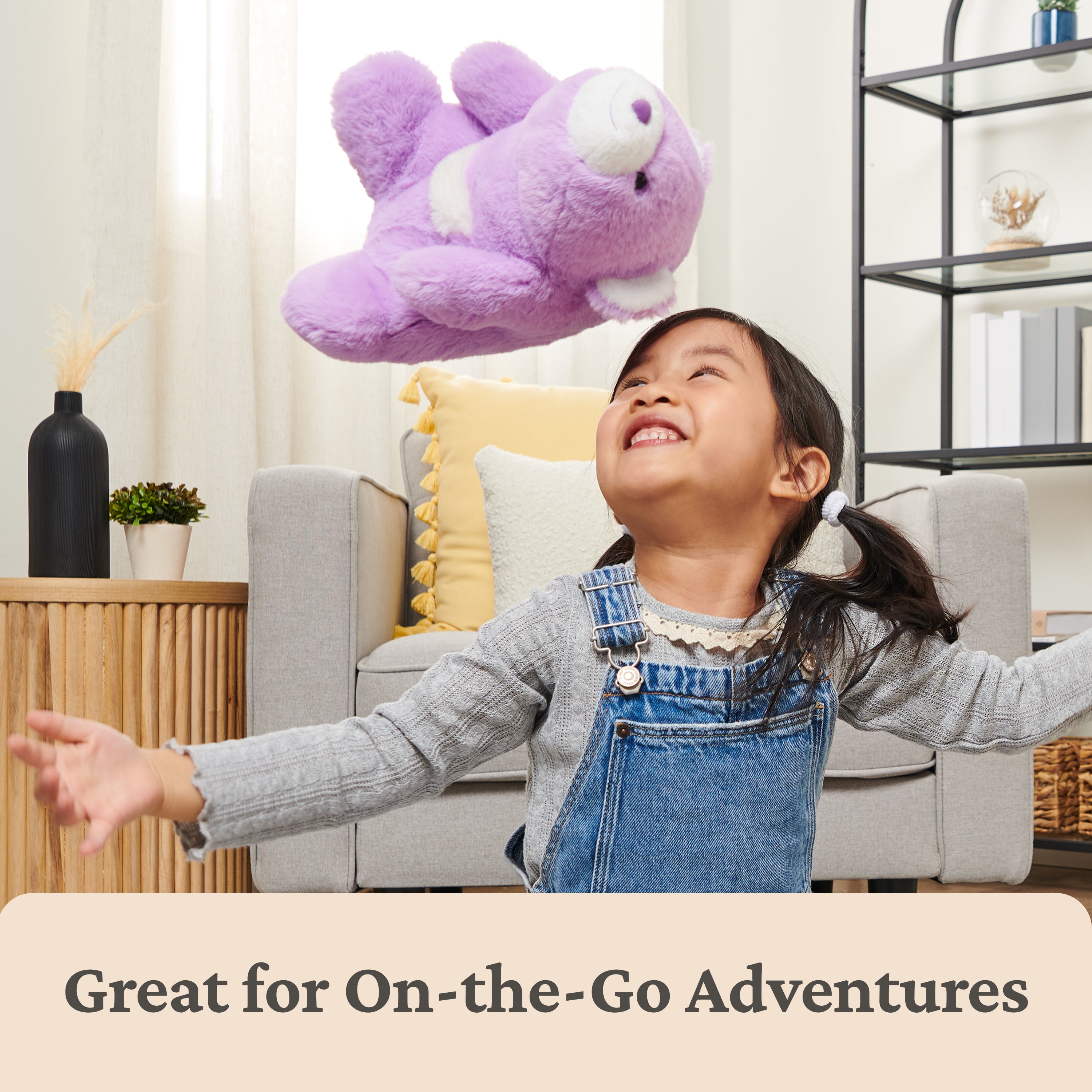GUND Original Snuffles Teddy Bear, Stuffed Animal Plush Toy for Ages 1 and Up, Purple, 10”