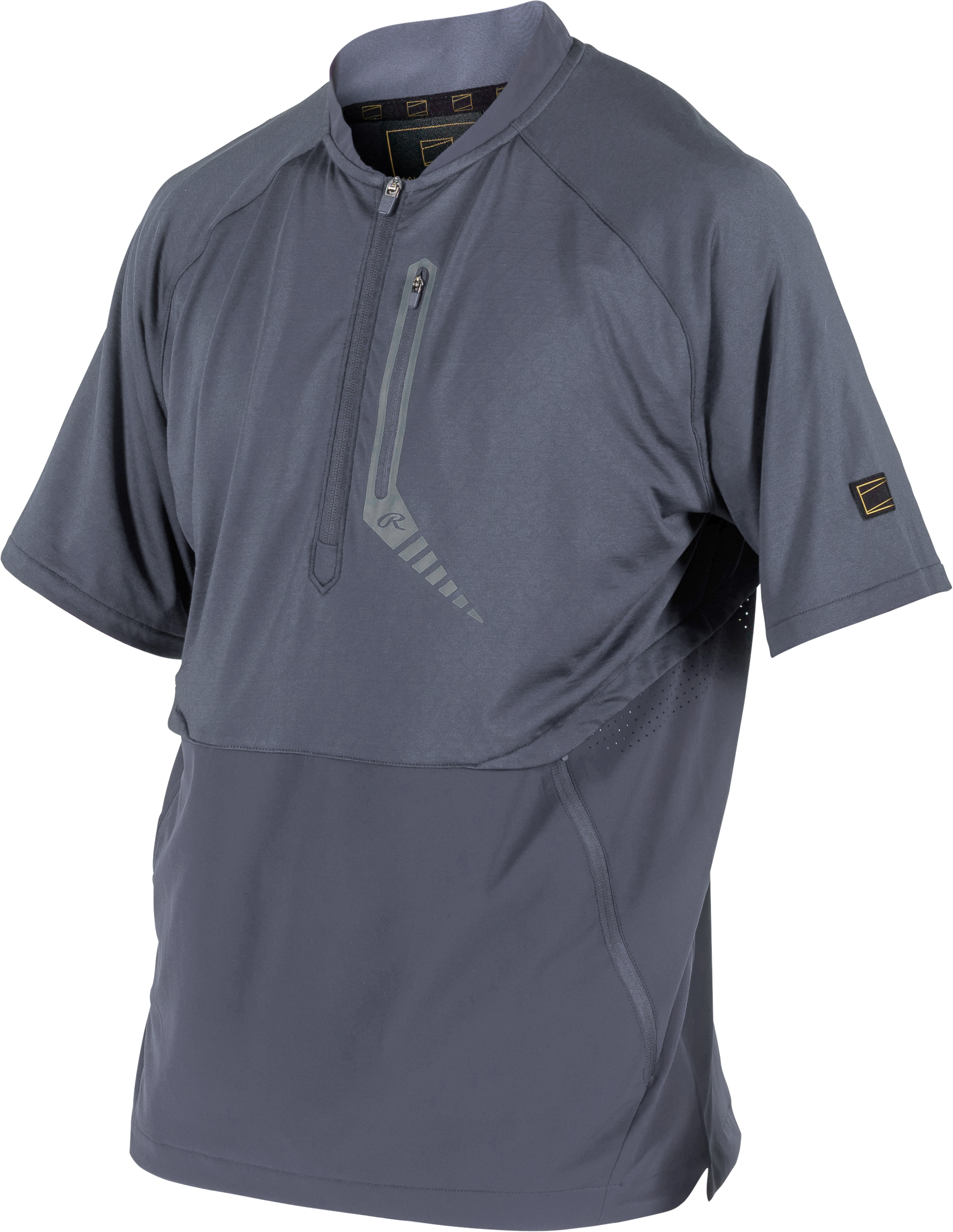 Rawlings Adult Gold Collection Short Sleeve Jacket - Small - Blue Gray