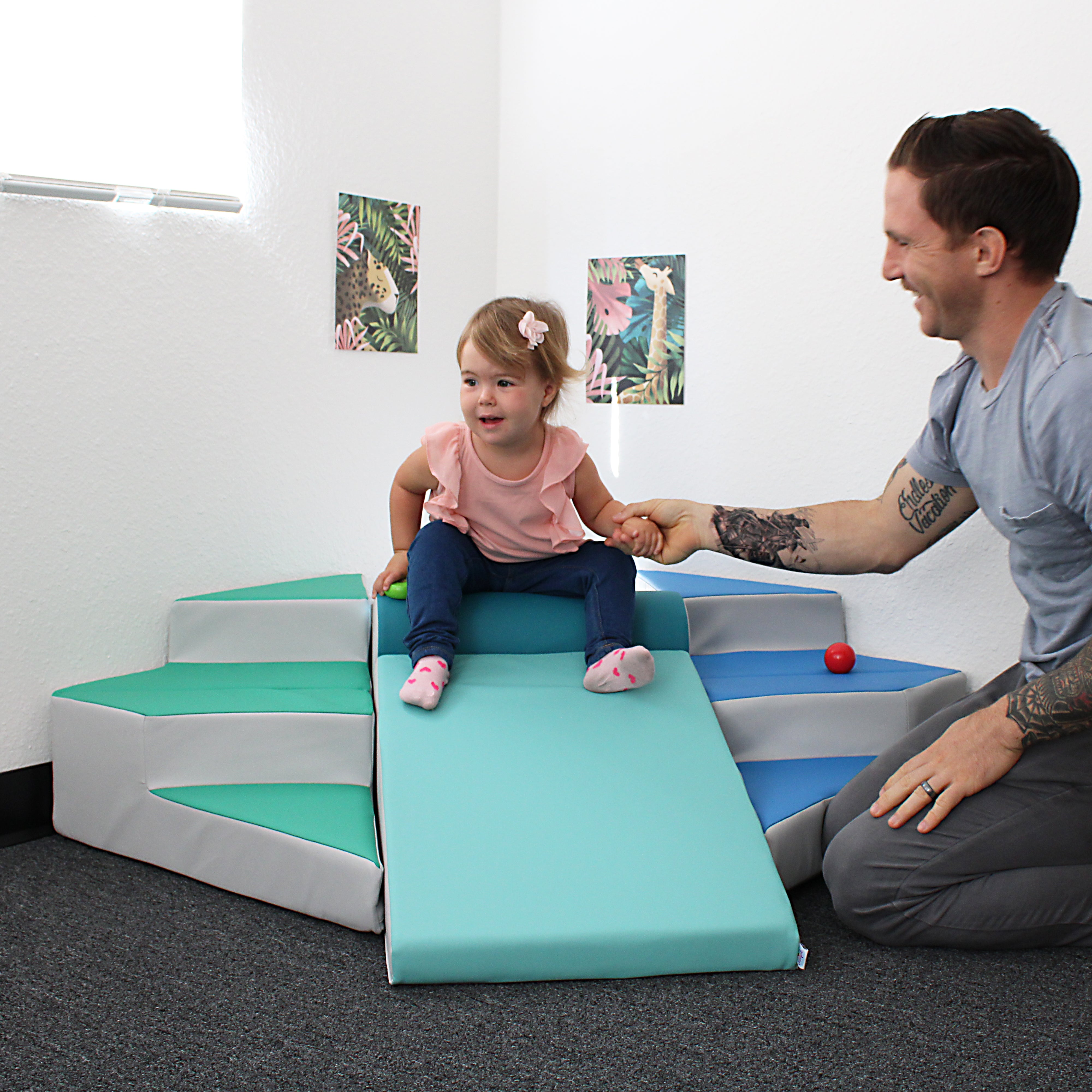 SoftScape Step Up and Slide Corner Climber - Contemporary