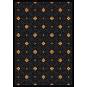 Fort Wood 3'10" x 5'4" area rug in color Black