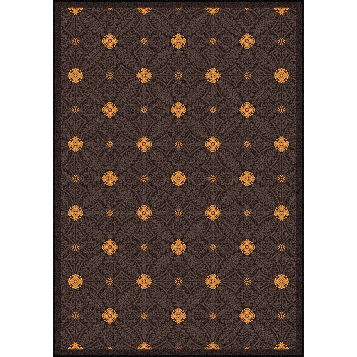 Fort Wood 5'4" x 7'8" area rug in color Brown