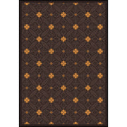 Fort Wood 5'4" x 7'8" area rug in color Brown
