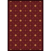 Fort Wood 3'10" x 5'4" area rug in color Burgundy