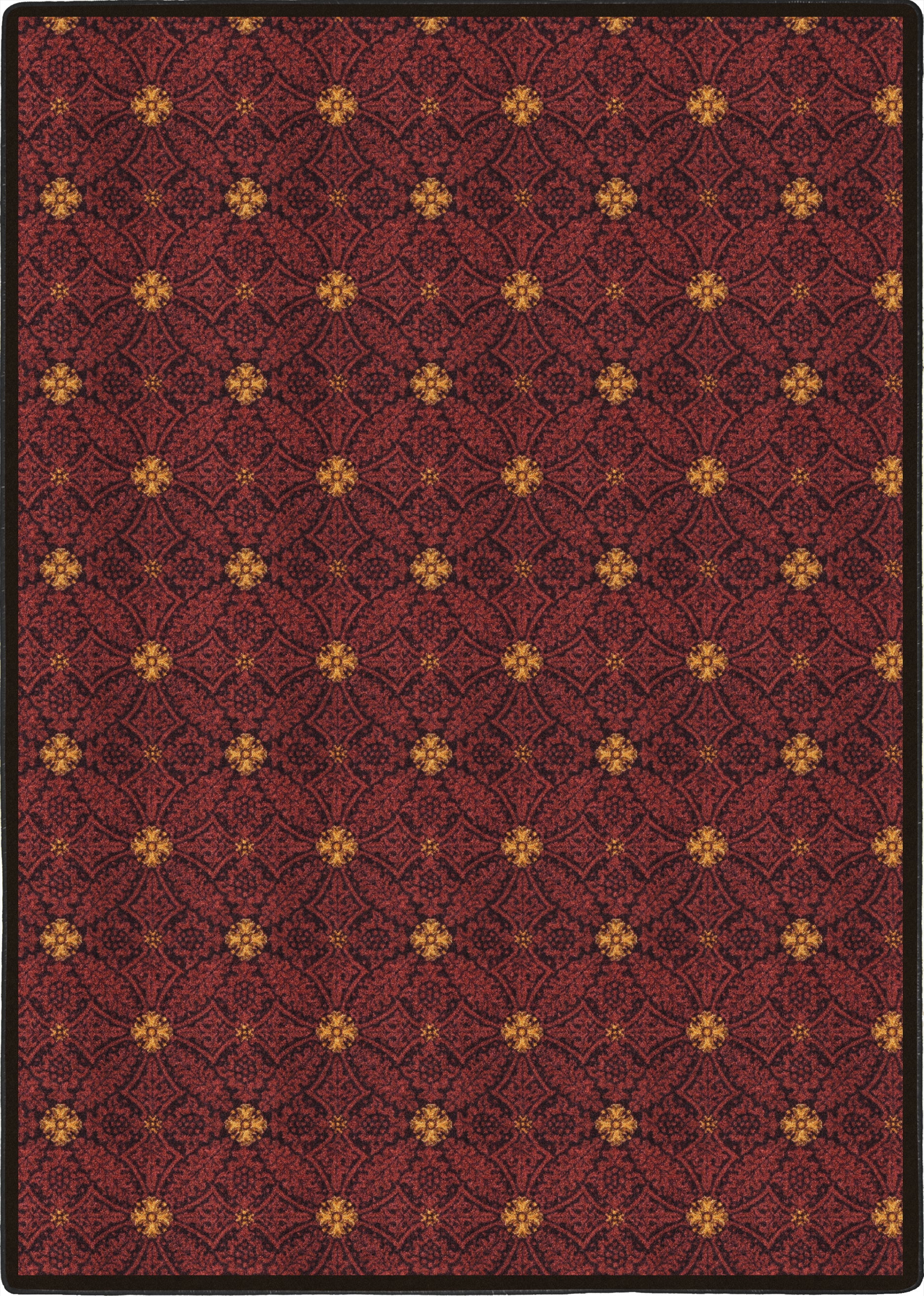 Fort Wood 7'8" x 10'9" area rug in color Burgundy
