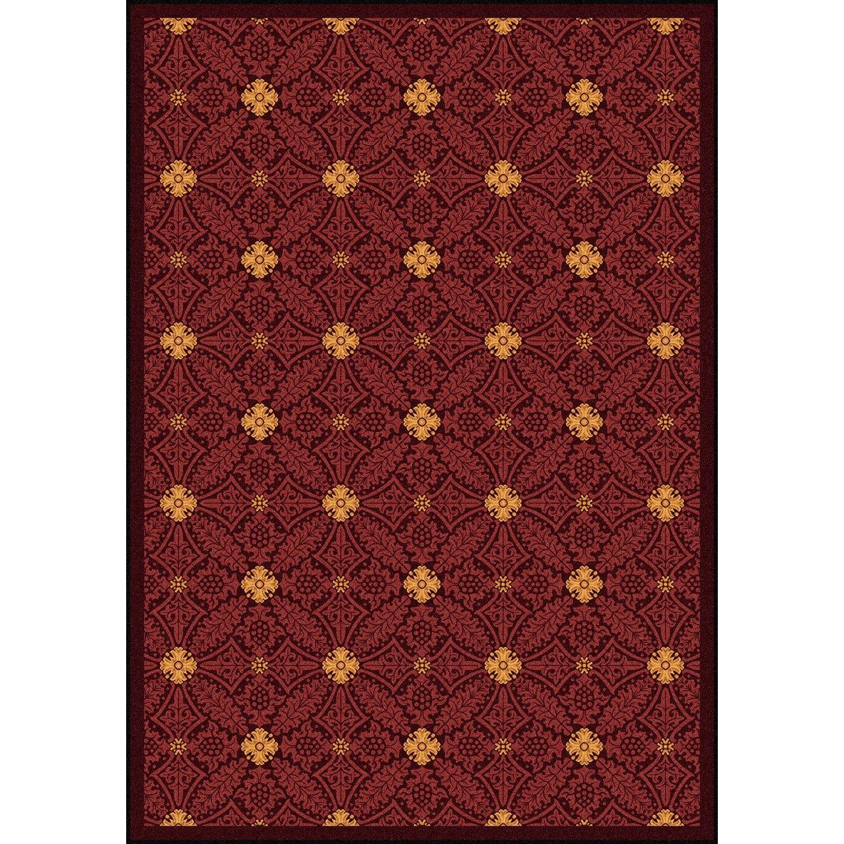 Fort Wood 5'4" x 7'8" area rug in color Burgundy