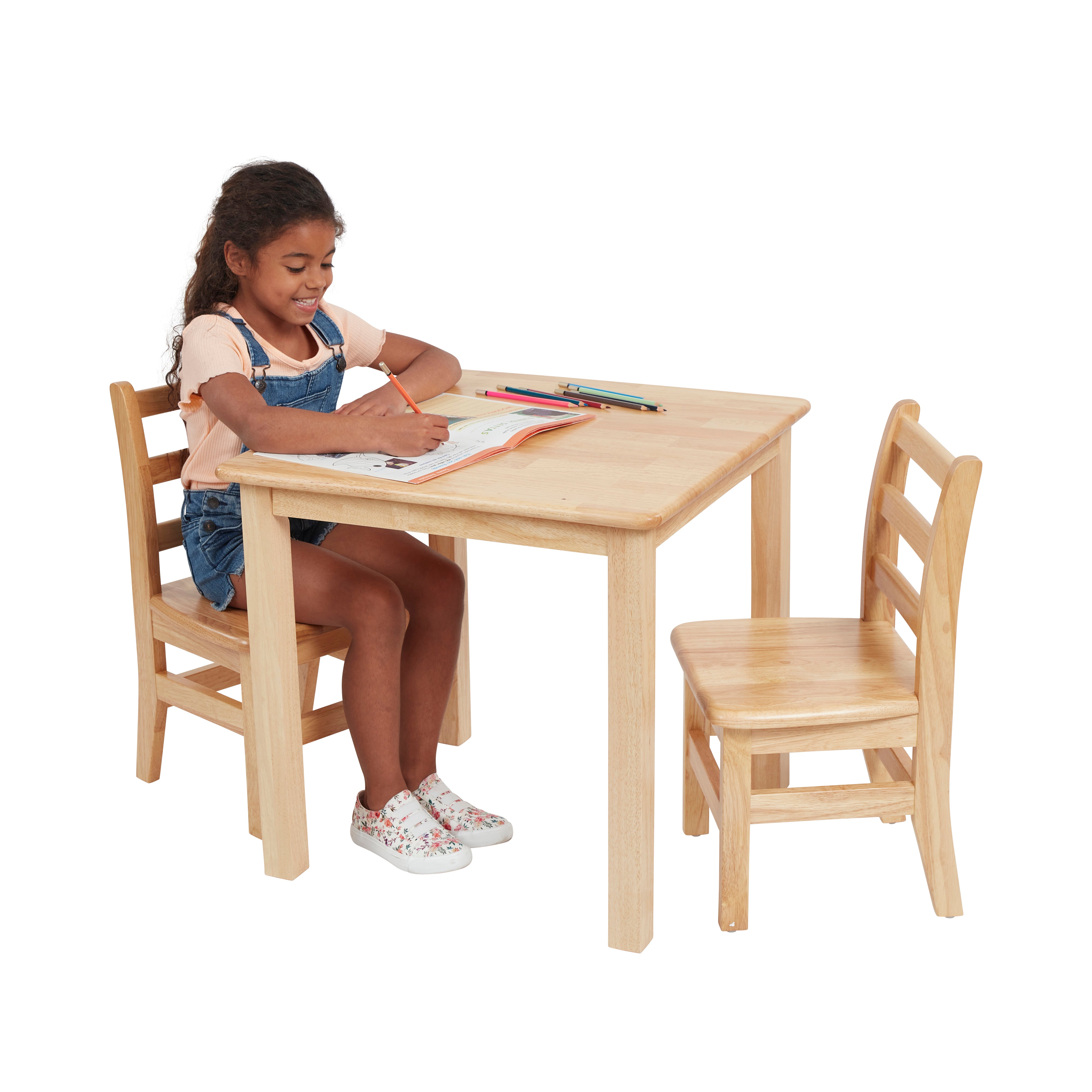 12in Three Rung Ladderback Chair 2-Pack - Assembled