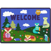 Foxy Readers 2'8" x 3'10" area rug in color Multi