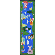 Foxy Readers 2'1" x 7'8" Runner area rug in color Multi