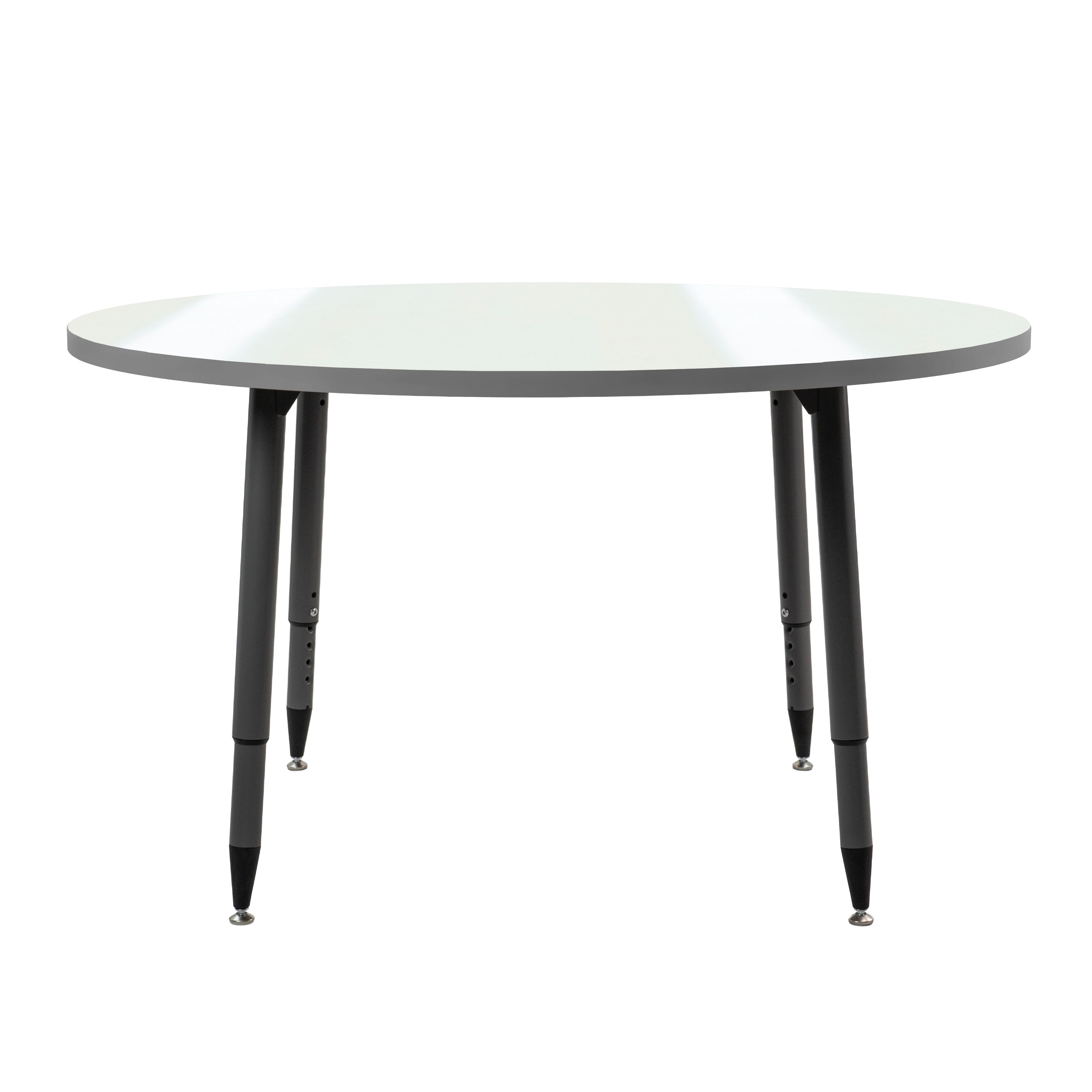 Adapte 48" Round Dry-Erase Activity Table with Adjustable Tapered Legs - Whiteboard/North Sea