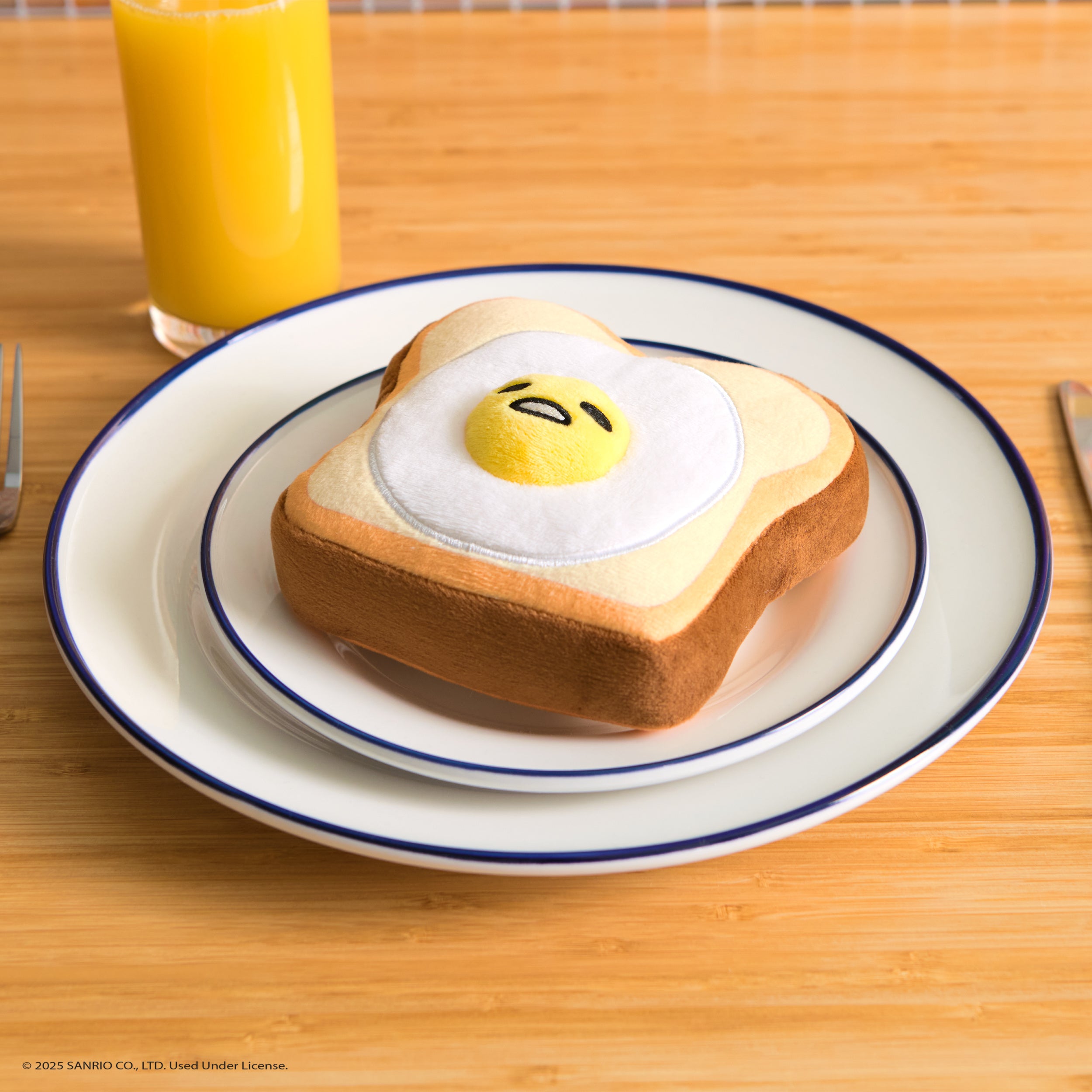 GUND Sanrio Gudetama The Lazy Egg Stuffed Animal, Gudetama Egg Toast Plush Toy for Ages 1 and Up, 5”
