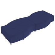 Pro Series Connect Edged Crest Backless Seating, 12-Piece Set - Navy