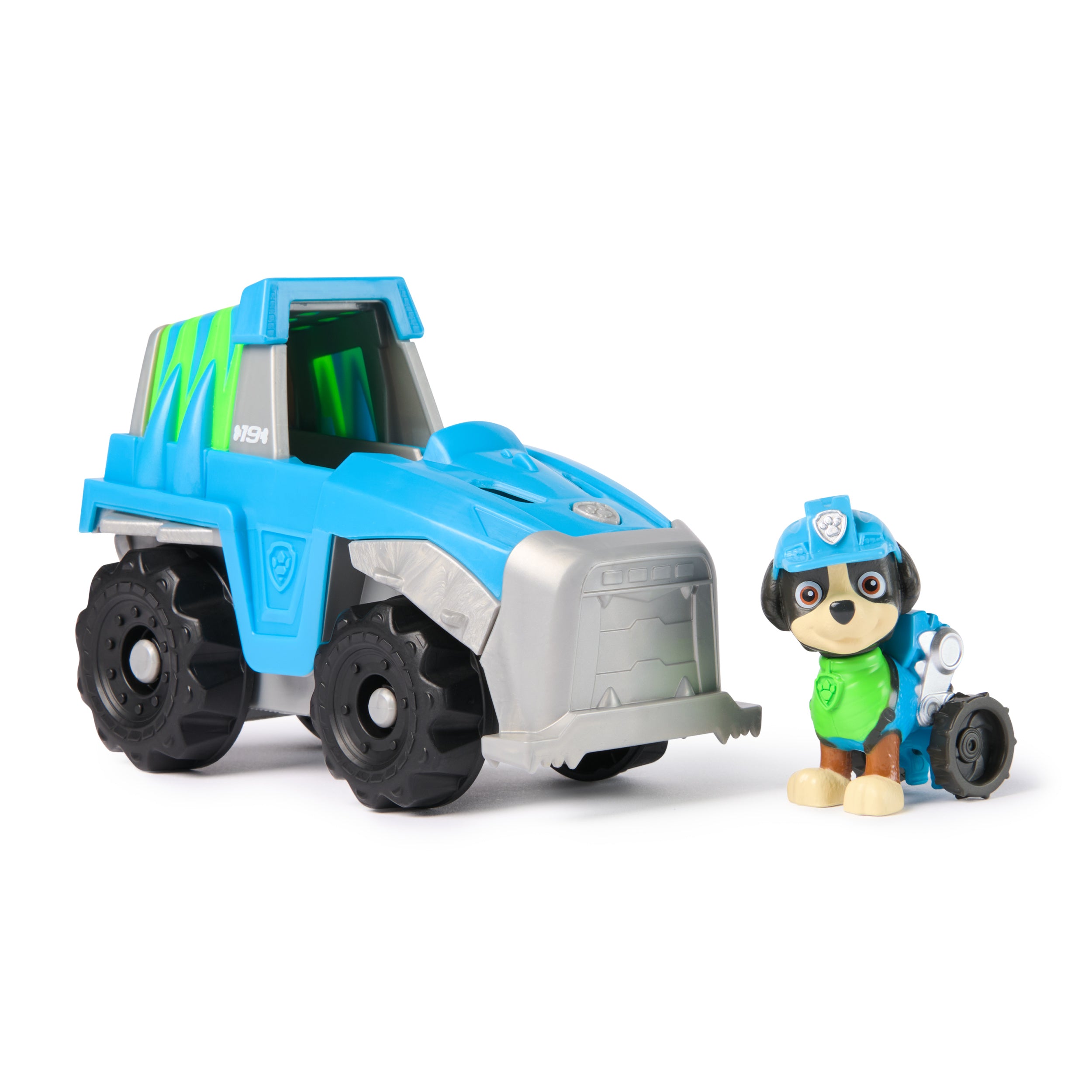 PAW Patrol, Rex’s Dinosaur Rescue Vehicle, Toy Truck with Collectible Action Figure, Sustainably Minded Kids Toys for Boys & Girls Ages 3 and Up