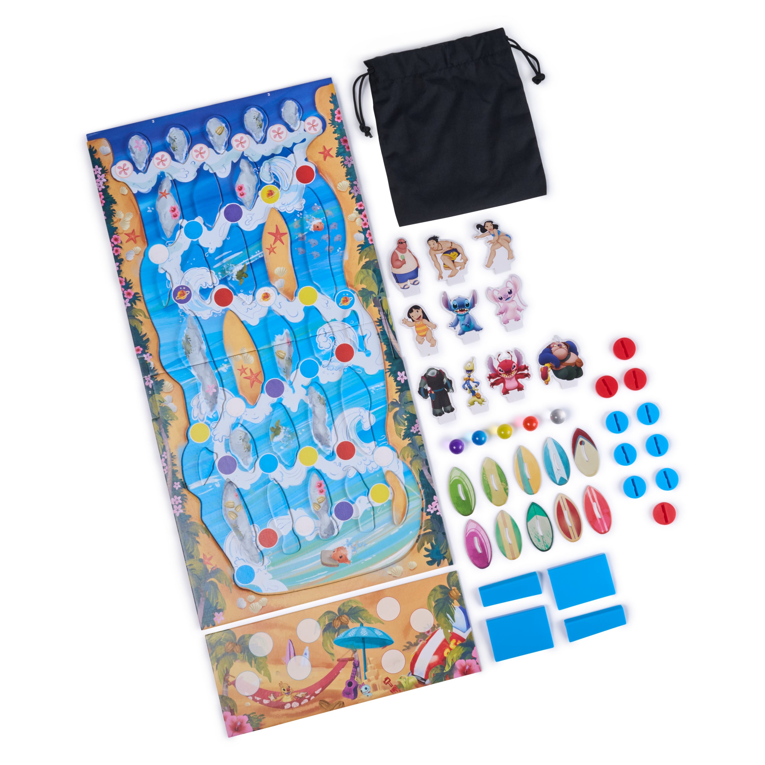 Spin Master Games, Disney’s Lilo & Stitch Surf Showdown, Marble Game, Stitch Gifts for Girls, Easy Activity Toy for Kids, Fun for Kids & Family, 2-6 Players, for Ages 5 & Up