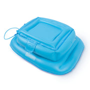 Swimways Linking Floating Cooler, Inflatable Pool Accessories with 12 Can Capacity & 2' Tether, Pool Party Supplies for Adults Aged 15 & Up, Blue