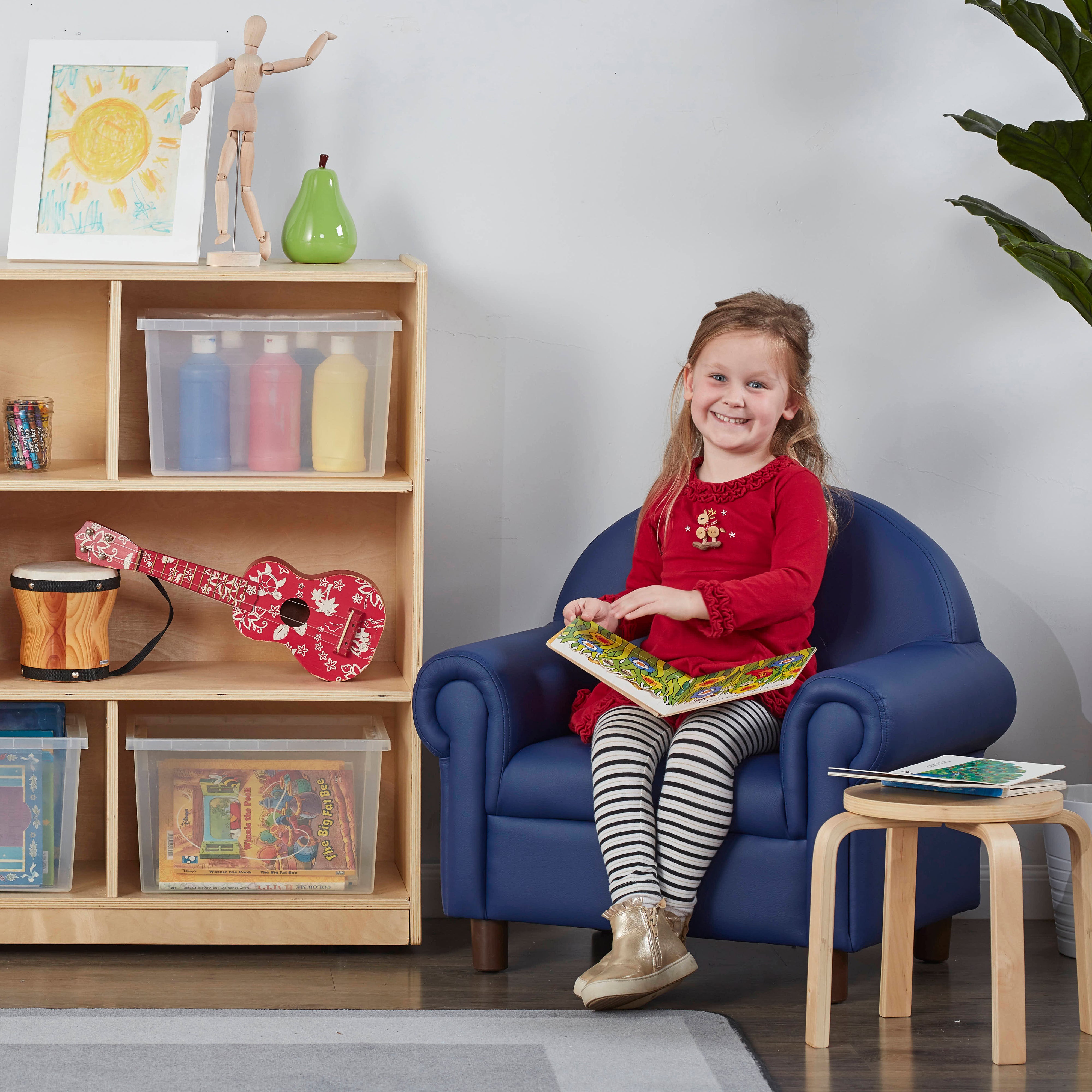 Little Lux Preschool Chair - Navy