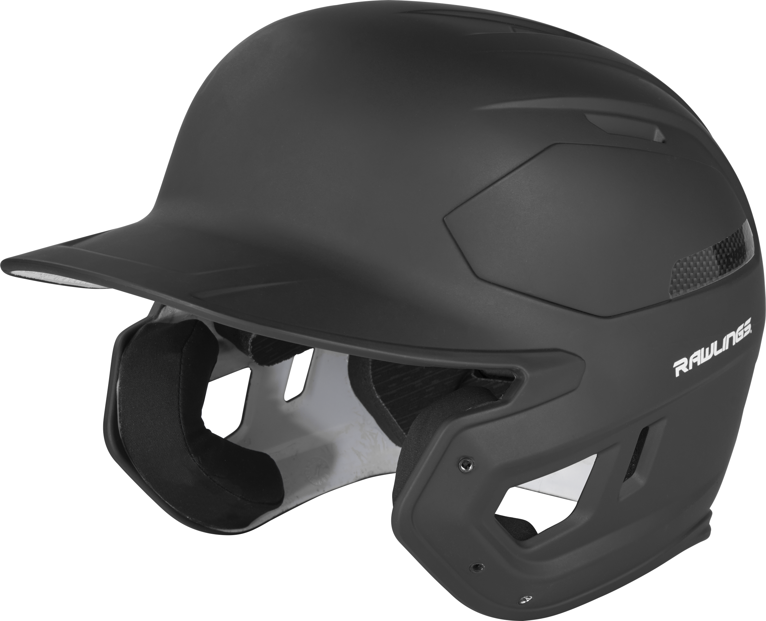 Rawlings Mach Carbon Adult 1-Tone Baseball Helmet - Small - Black