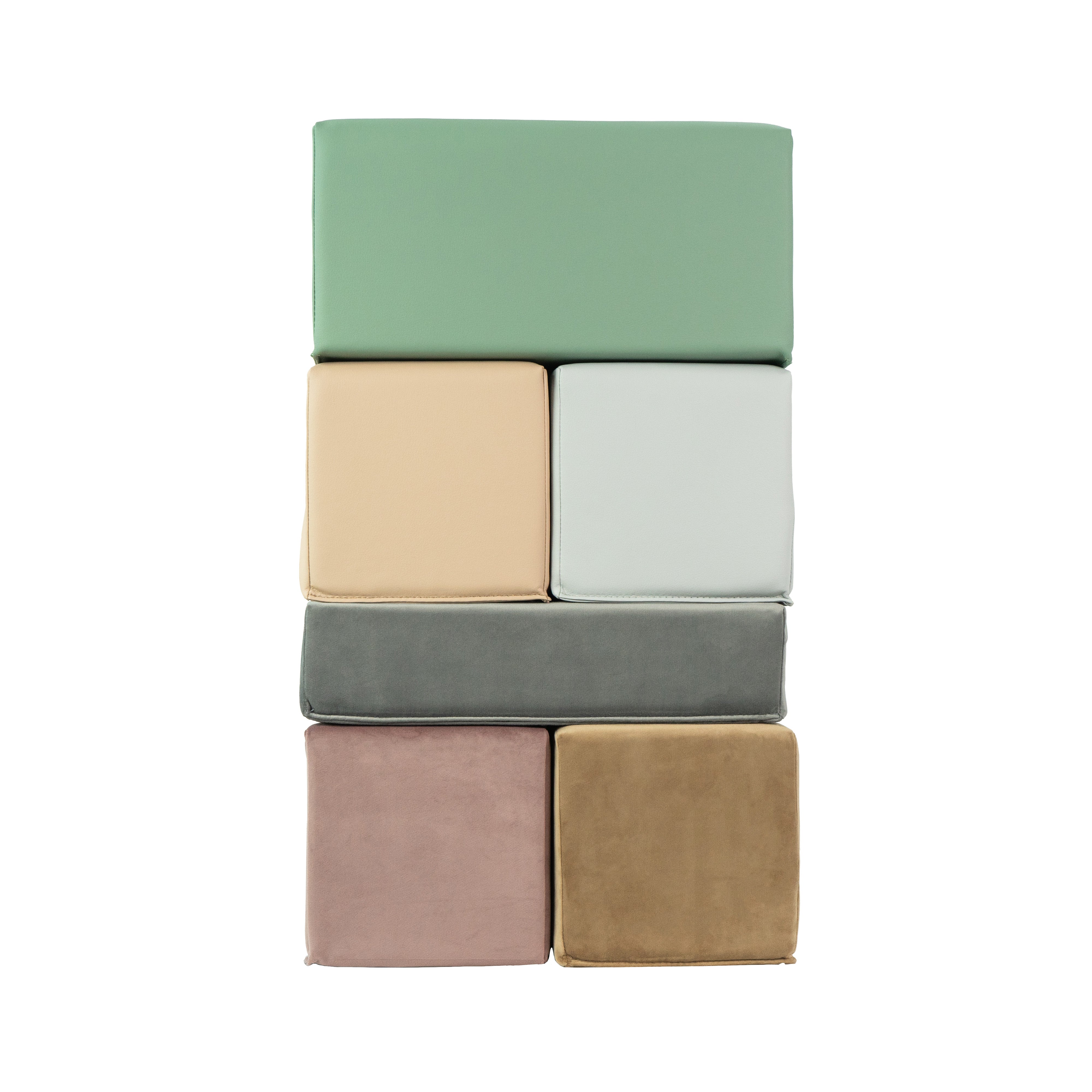 SoftScape Two-Texture Big Block Set, 6-Piece - Cactus