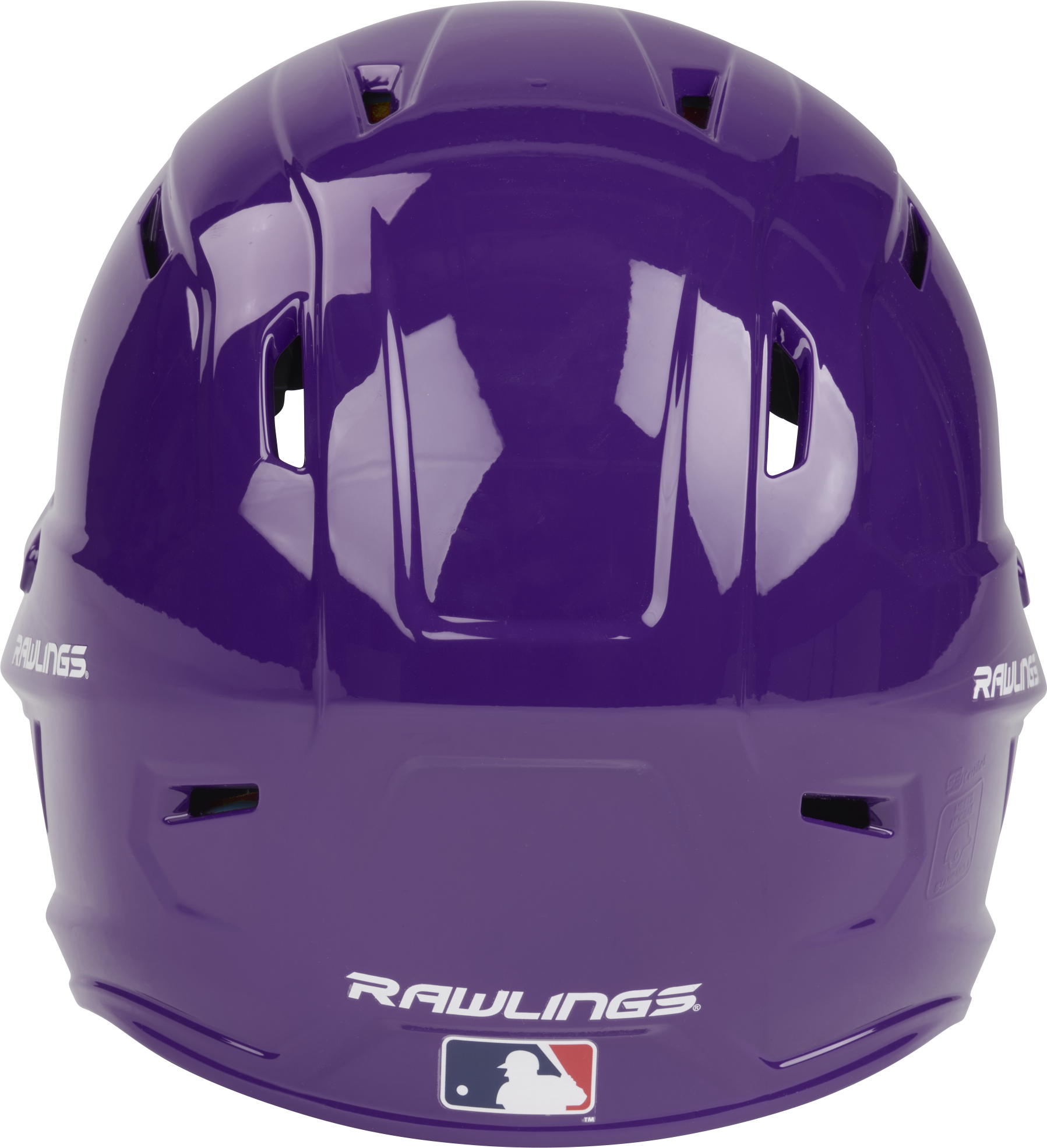 Rawlings Mach Gloss Senior Baseball Helmet - Purple