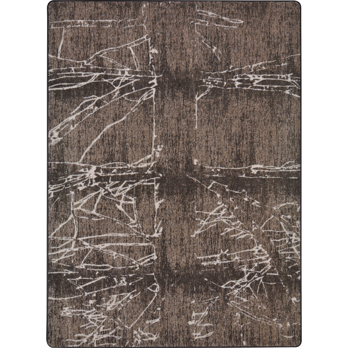 Fractured 10'9" x 13'2" area rug in color Umber