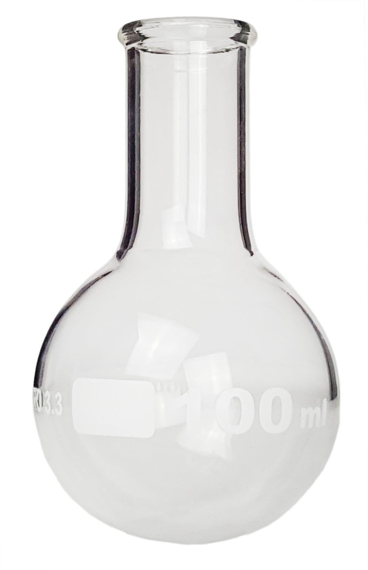 Flask, Florence, Borosilicate Glass, Round-Bottom, 100ml, Case of 96