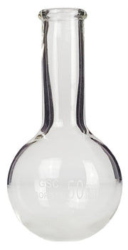Flask, Florence, Borosilicate Glass, Round-Bottom, 50ml, Case of 120