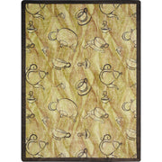 Fresh Brew 3'10" x 5'4" area rug in color Bean