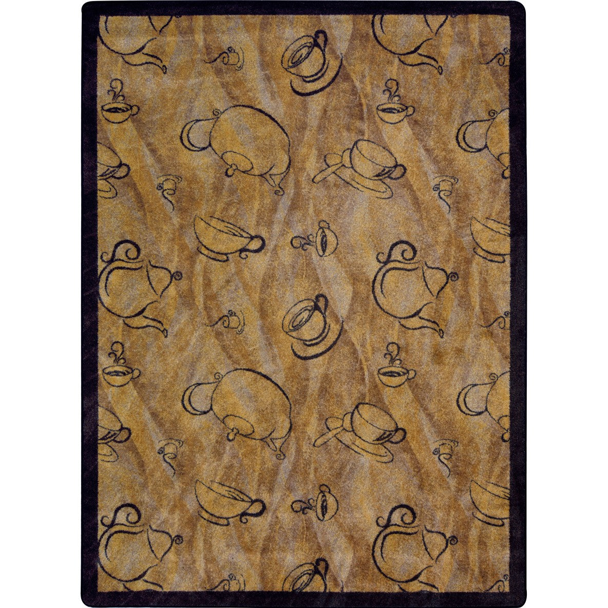 Fresh Brew 7'8" x 10'9" area rug in color Mocha
