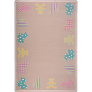 Frisky Friends 7'8" x 10'9" area rug in color Multi