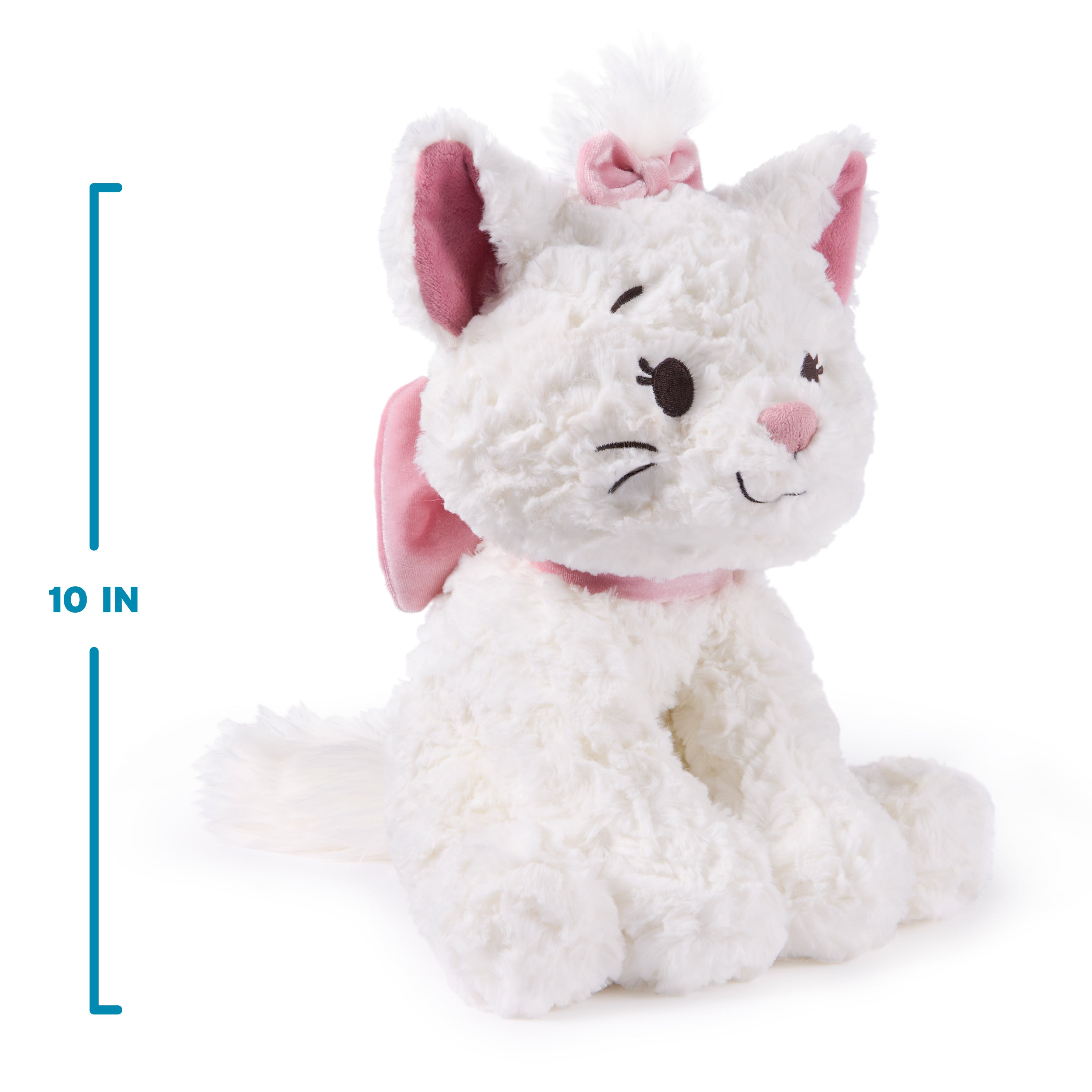 GUND Disney Official Marie Plush, Disney Cozys Collection, The Aristocats Toys, Kitten Stuffed Animal for Ages 1 and Up, White, 10”