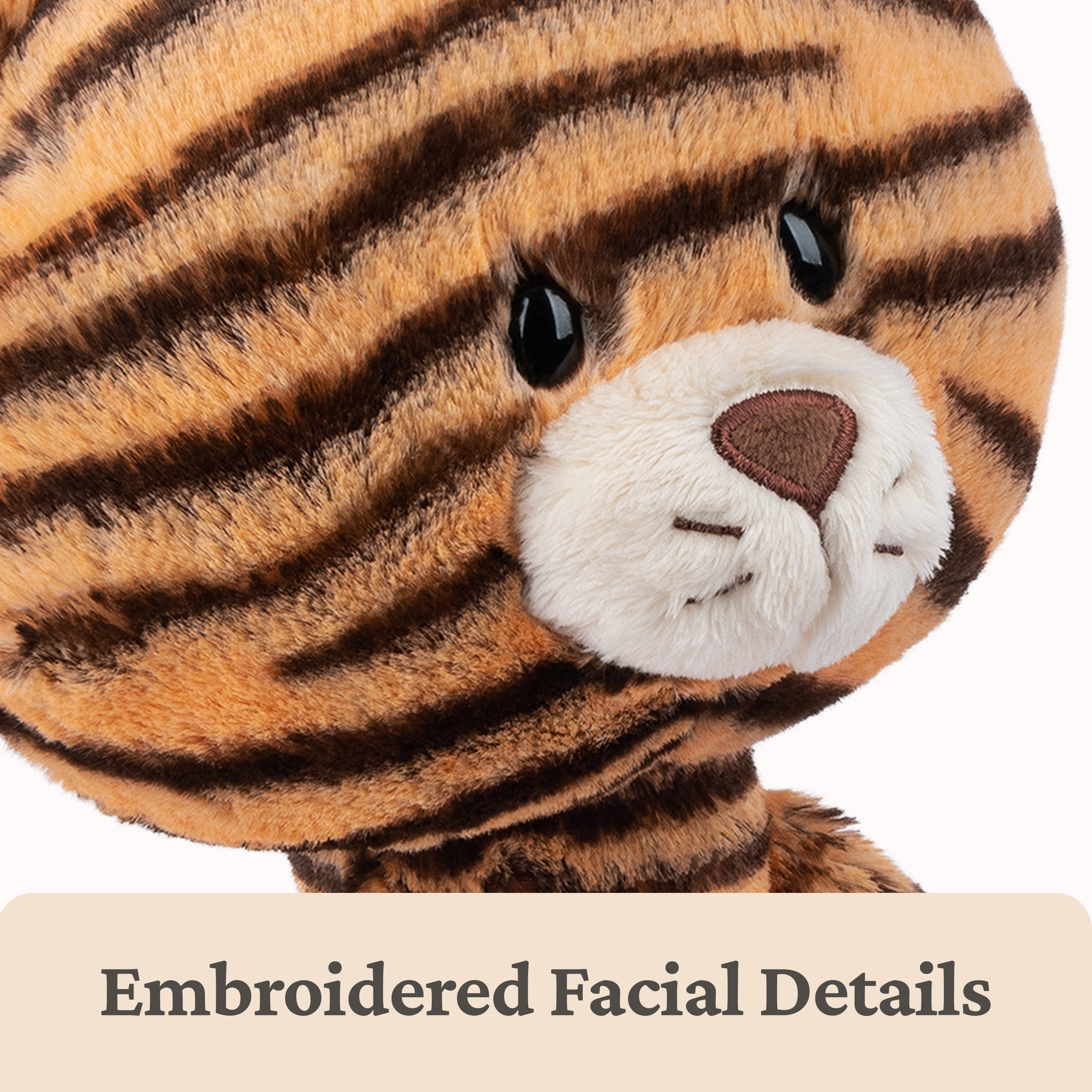 GUND Take-Along Friends, Effe Tiger Plush Stuffed Animal for Ages 1 and Up, Orange/Black, 15"