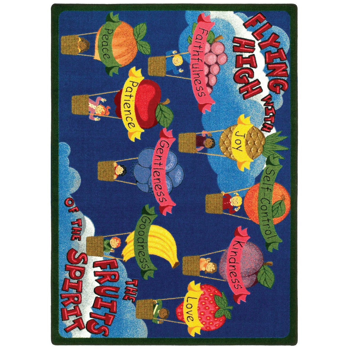 Fruits of the Spirit 7'8" x 10'9" area rug in color Multi