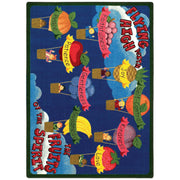 Fruits of the Spirit 5'4" x 7'8" area rug in color Multi