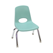 10" Stack Chair with Swivel Glides - Seafoam